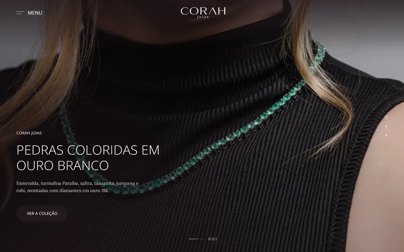 Site da Corah Joias